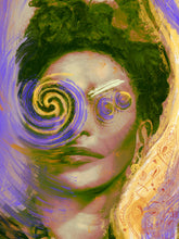 "Spiraling Vision" by Noell Ratapu, Digital Artwork on Fine Art Paper