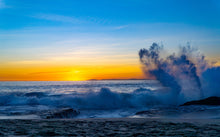 "Aliso Beach Wave Over Catalina" by Philip Carnahan, Photograph