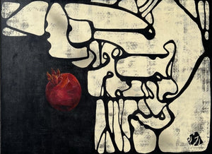 "Heir of All Earthly Lovers" by Rokhsareh Shojaedin, Acrylic on Canvas