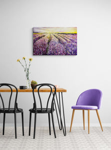 "Lavender Filed" by Roxana Tabibi, Acrylic on Canvas