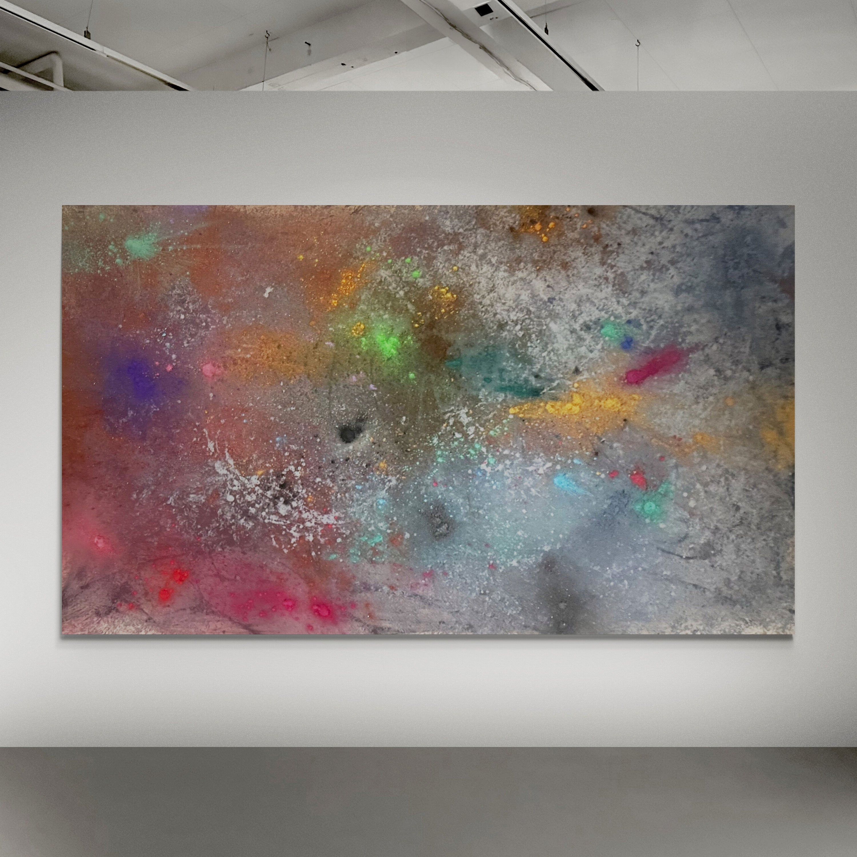 Shane Townley "Big Bang" Original Abstract 72"X48" Mixed Media