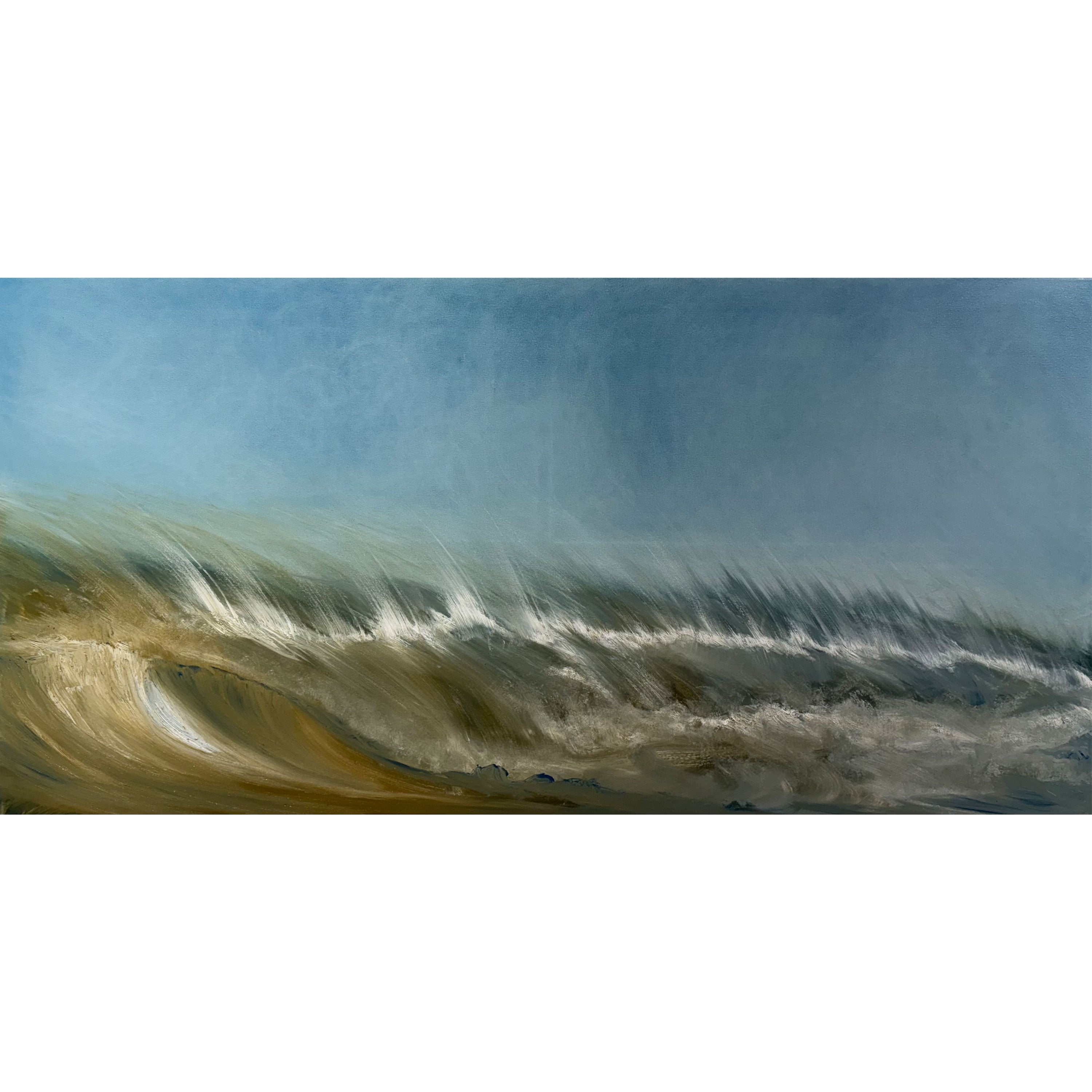 Shane Townley "Desert Wave" Original Abstract 72"X36" Mixed Media