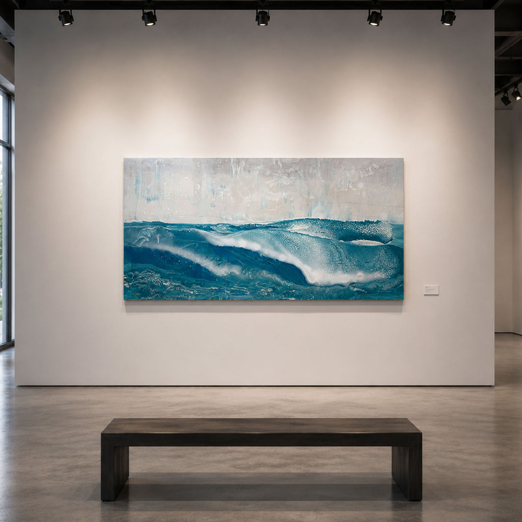 Shane Townley "ROLLING IN" Original Abstract 72"X36" Mixed Media