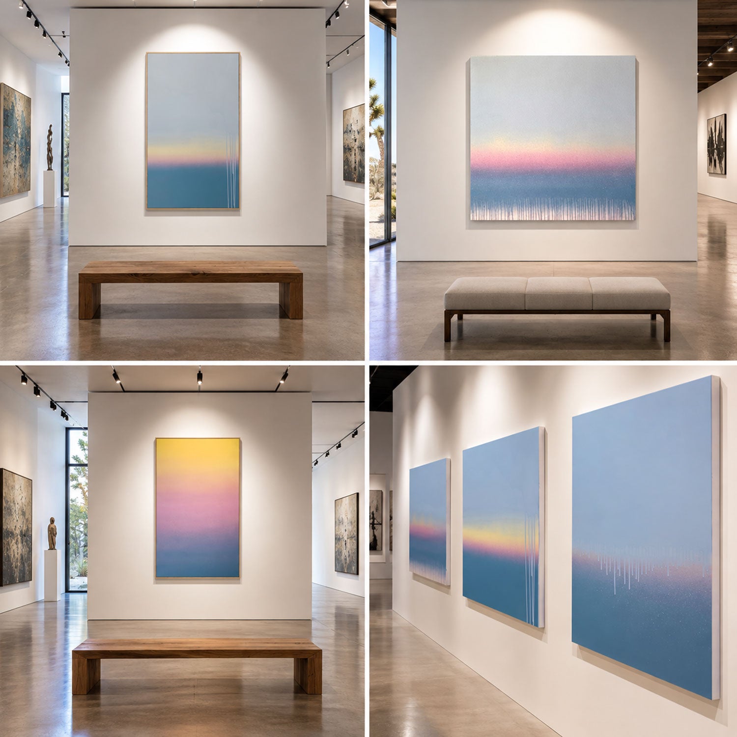 Shane Townley "Shadow of the Earth 2" Abstract Landscape 36"X60" Original Acrylic