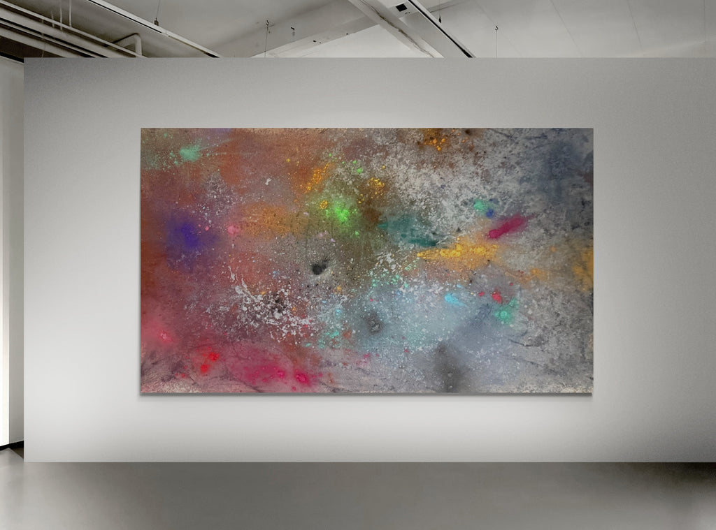 Shane Townley "Big Bang" Original Abstract 72"X48" Mixed Media