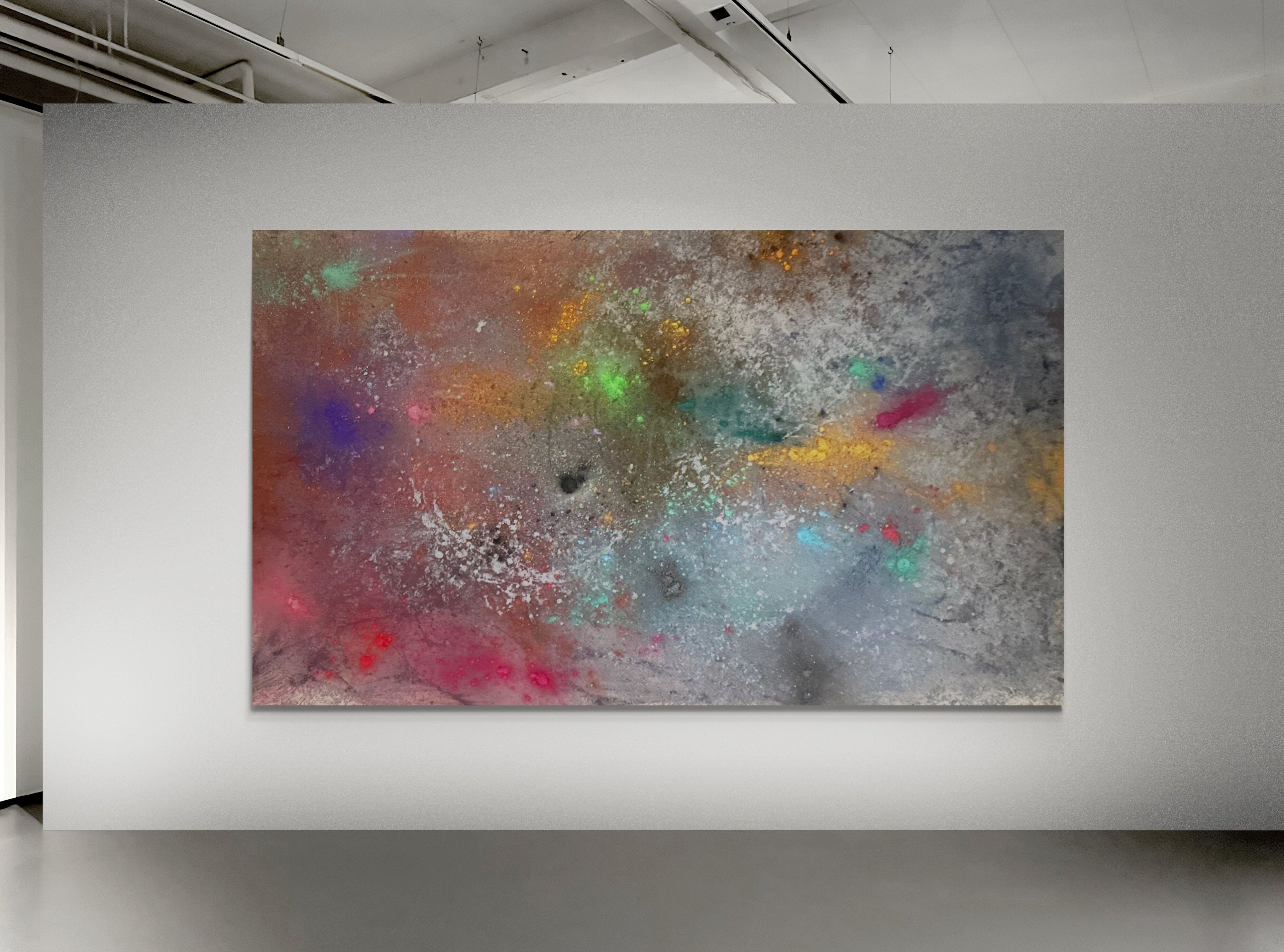 Shane Townley "Big Bang" Original Abstract 72"X48" Mixed Media
