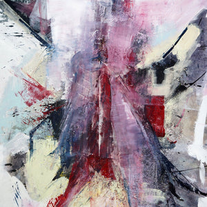 "Cross Roads" by Asma Kocjan, Mixed Acrylic on Canvas