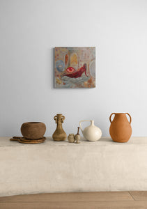 “Day Dreaming" by Catherine Erazo, Mixed Media on Canvas