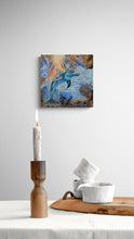 "Dolphin’s Song" by Arina Luma, Mixed Media on Canvas