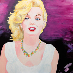 "Marilyn Monroe Always" by Dennis Asbury, Acrylic on Canvas