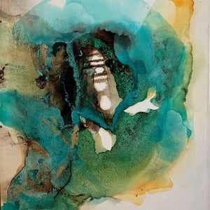 “My Little Reef” by Lucia Apodaca, Mixed Media on Canvas