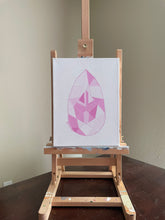 "Small Pink Diamond" by Sarah  Leverence, Acrylic on Canvas