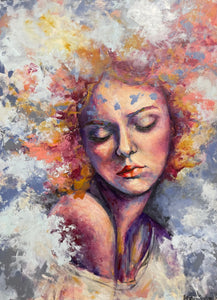 "Dreaming" by Miri Baruch, Acrylic on Canvas