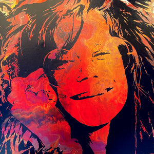 "Janis Joplin" by Tristin Cole, Acrylic on Canvas
