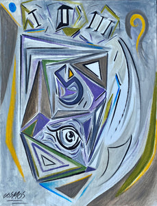"EYE" by Cosmos, Acrylic on Canvas Panel