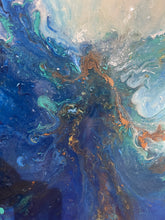 "Blue Sea" by Souzan Zargari, Mixed Media on Canvas