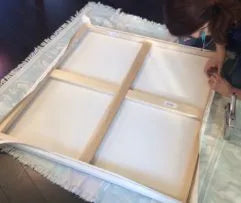 2 - Canvas Stretching $140 each = $280