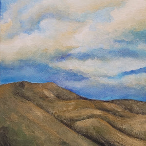 "Clouds Over the Mountains" by Cecilia Kelleher, Acrylic on Canvas