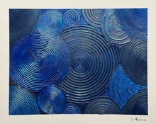 "Blue Energy" by Stacey Kosins, Mixed Media on Canvas