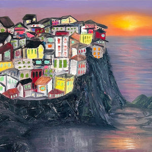 "Cinque Terre" by Logan Kirkpatrick, Oil on Canvas