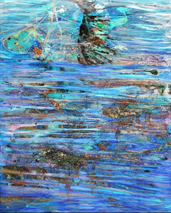"Cry River" by Lola Szent-Gyorgyi, Mixed Media on Canvas