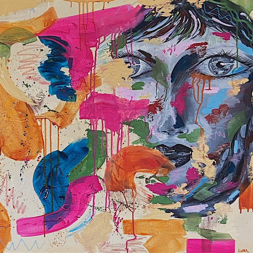 “The great feeling of changes” by Luna Cheung, Mixed Media on Canvas