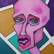 "Geometric Man" by Maureen Thompson, Acrylic on Canvas