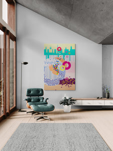 "ING II" by Elise Lee, Acrylic on Canvas