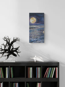 "Moon Light" by Manpreet K. Chawla, Acrylic on Canvas Panel