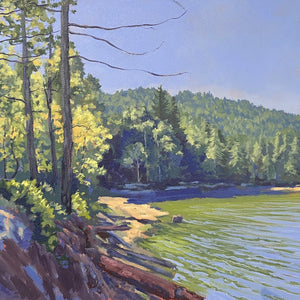 "Fresh Summer Day by the Redwoods" by Samuel Pretorius, Acrylic on Canvas