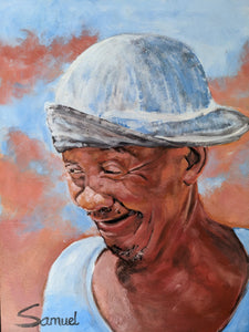 "Oupa Japie” by by Samuel Pretorius, Acrylic on Canvas