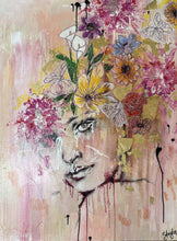 “Flowers in the Attic Never Die” by Scotti Taylor, Mixed Media on Canvas