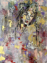 “Her Favorite Color is Purple” by Scotti Taylor, Mixed Media on Canvas