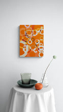 "Being in Orange" by Elise Lee, Acrylic on Canvas