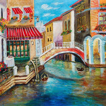 "Charm of Venice" by Sunil Joishy, Acrylic on Canvas
