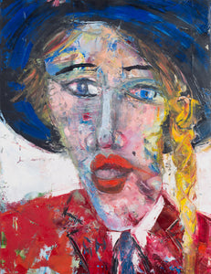 "Schoolgirl" By Gym Halama, Oil on Canvas