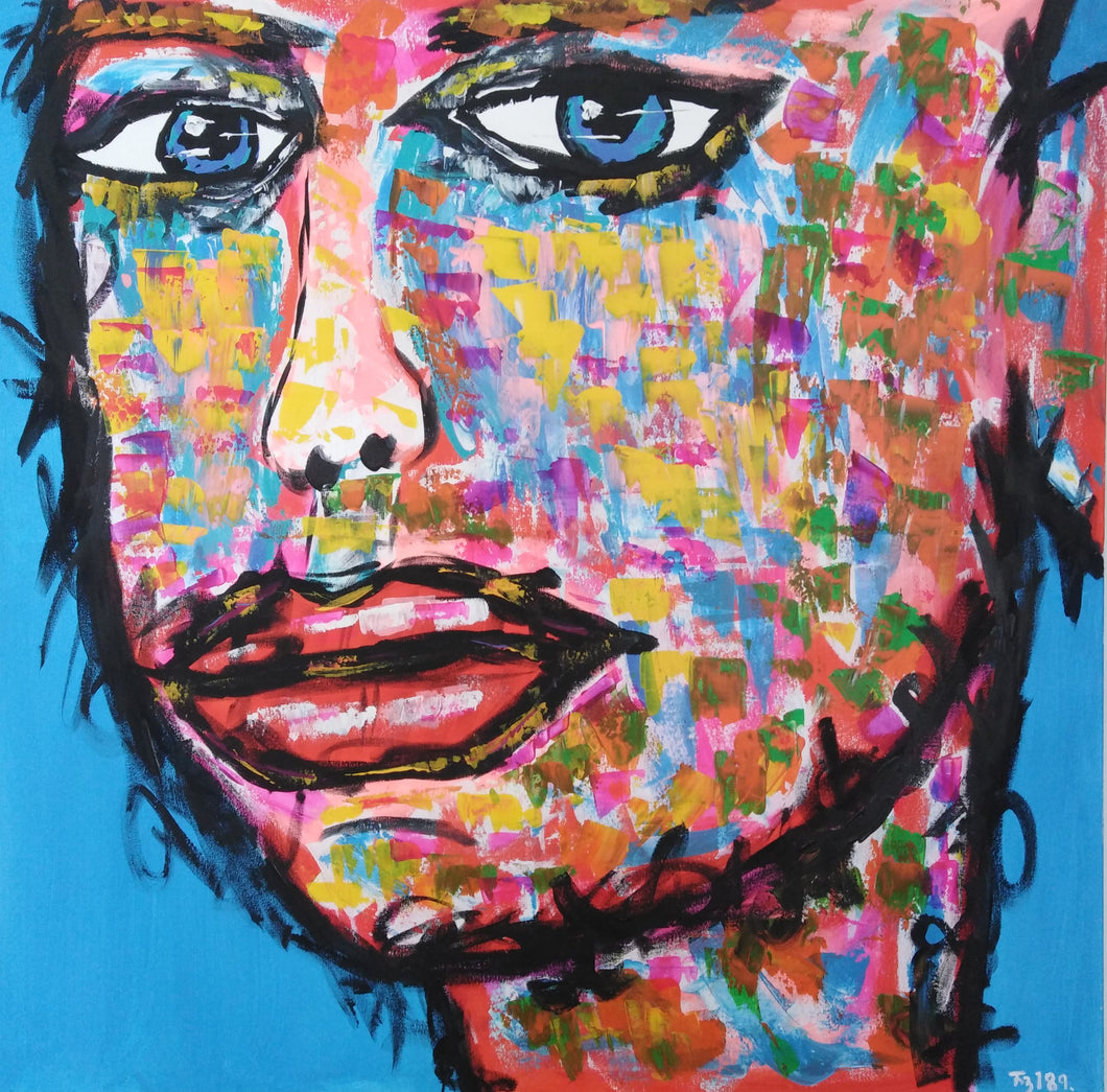 ”Troubled Mind” By Fredrik Bulow, Acrylic on Canvas
