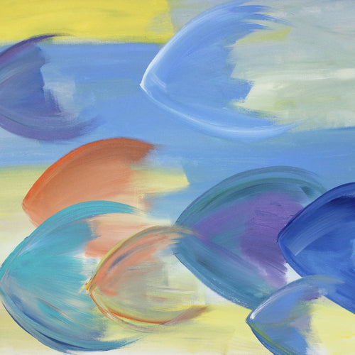 School of Fish, Acrylic on Stretched Canvas by John Kneapler