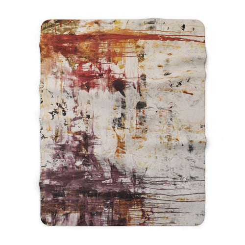 Laguna Abstract Art Sherpa Fleece Blanket