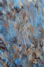 “Blue Marble” By Alexandra Romano, Mixed Media on Canvas