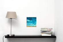 "Ocean Breeze l" By Mayra Navarro, Acrylic on Wood Panel