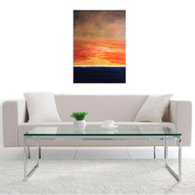 “Pebble Beach Sunset” By Laureen Weaver, Oil on Canvas