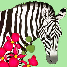 “Green Zebra” By  Luigi Mastrangelo, Acrylic on Canvas