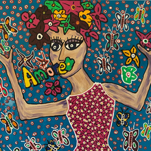 "Amore" Tavi by Arellano Gustavo, Acrylic on Canvas