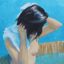"Washing Hair" by  Darrel McPherson, Oil on Canvas