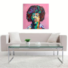“Jimi Hendrix 1” By Israel Rodriguez, Acrylic on Canvas