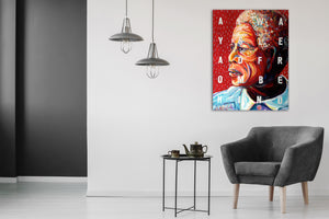 Mandela - Always Lead From Behind by Charles Bongers, Acrylic on Canvas