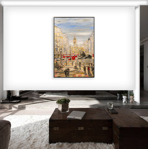 "Trafalgar Square" By Damien March, on Canvas