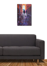 Blue Umbrella by Veronica Schmitt, Acrylic on Canvas
