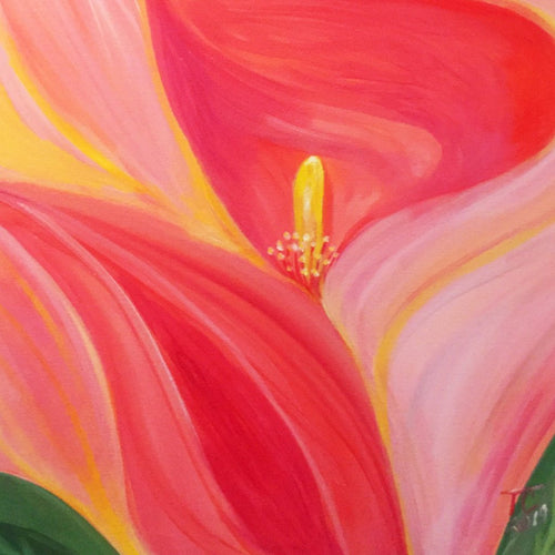 Frizzy Lily by Teresa Carlisle, Acrylic on Canvas